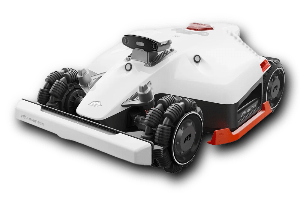 Orange husqvarna automower 435X robotgräsklippare